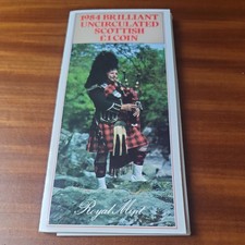 1984 £1 -SCOTTISH THISTLE- BRILLIANT UNCIRCULATED - BU ONE POUND COIN PACK