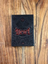 Deal With The Devil Scarlet Red GILDED Playing Cards #052/299 Riffle Shuffle