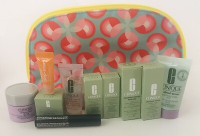 CLINIQUE Skin care Facial Soap Eye Cream Serum Moisturizer Mascara￼ Lot 10+ Bag