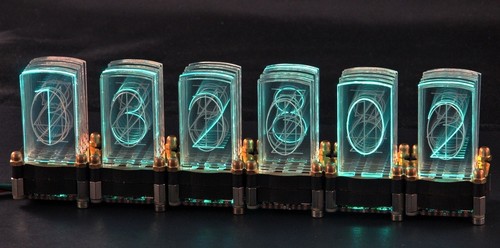 LED-Nixie -S 6-stelliger Bausatz inkl. Controller LED-Uhr Steuerung Nixie Design - Picture 6 of 7