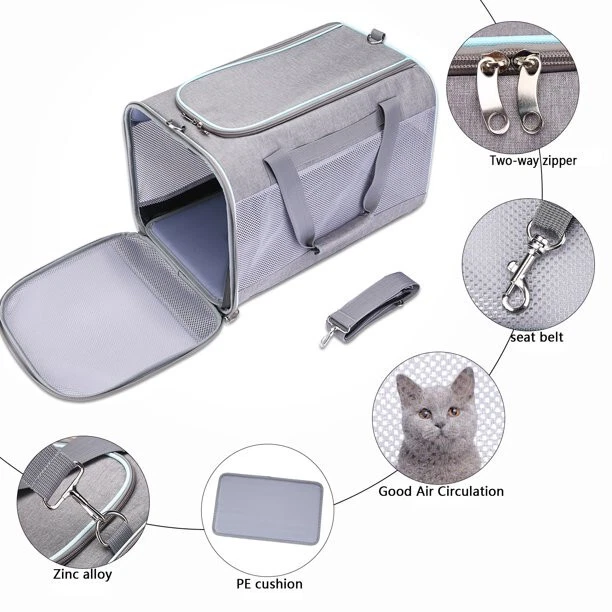 Cat Carrier, TSA Airline Approved Pet Carriers, Soft-Sided Dog