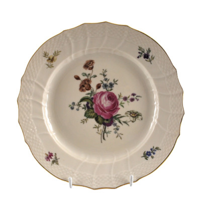 Royal Copenhagen Frijsenborg Salatteller 910 Sächsisches Blumenmuster Blumenmuster G 1623