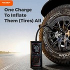 WOLFBOX MegaFlow 24 Pro 12000mAh&150PSI Tire Inflator Portable Air Compressor