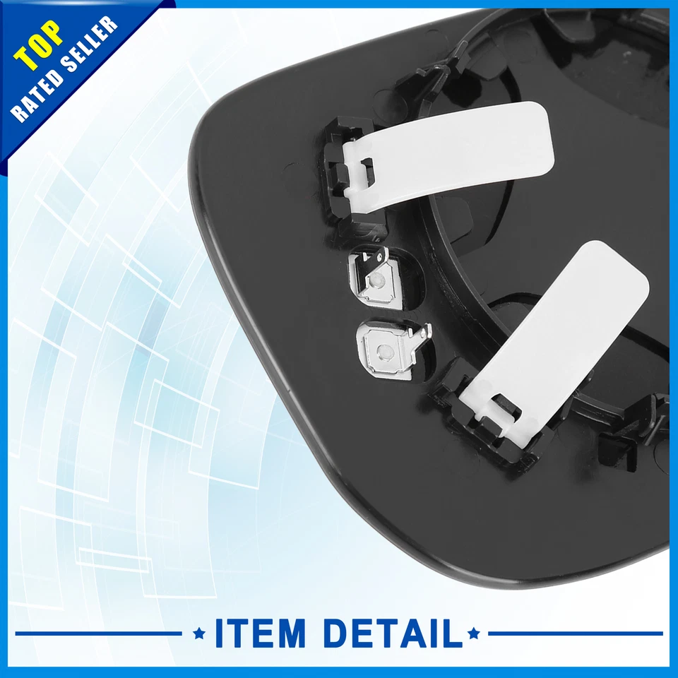 Espejo de vidrio térmico con placa de respaldo lado izquierdo LH para Volvo S60 2007-2009 Foto 4 de 4