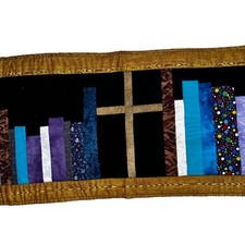 Handmade Quilted Table Runner Patchwork Quilt Style 55 x 16" Dining Geometric