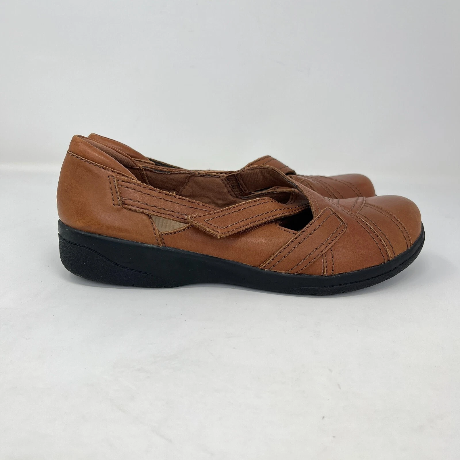 Mocassini Clarks Collection Cheyn Wale in pelle marrone chiaro da donna taglia US 9