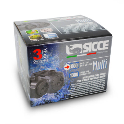 SICCE 800 MULTI QUIET SUBMERSIBLE WATER CIRCULATION PUMP 220 GPH  SIC607