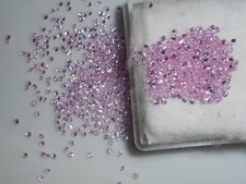 1.5mm pink cubic zirconia gemstones, round cut and faceted 20 for 99p.