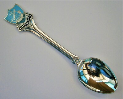 SD452: Vintage enamel North Berwick Edinburgh Scotland souvenir collectors spoon