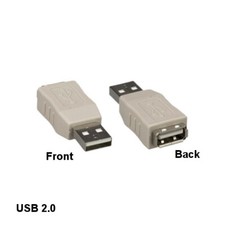 KNTK USB 2.0 Type A Port Gender Changer Male to Female Connector PC Laptop HDD