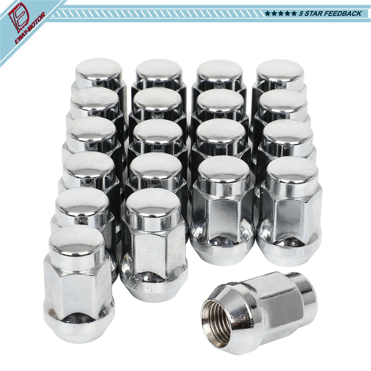 20 Pcs 14x1.5 Lug Nut For Jeep Wrangler 2018-2023​ Gladiator 2020