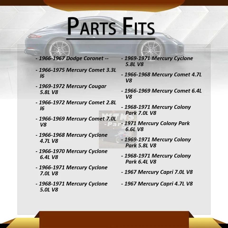 подходит для переднего барабанного тормоза Mercury Caliente Wagner 1967–1967 годов выпуска - Изображение 3 из 4