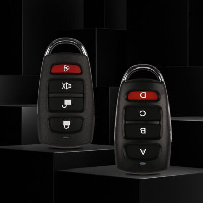 FHH Universal Garage Door Cloning Key Fob – 433MHz 4-Button Remote Clone For Electric Gates, Sliding Doors & More (No Battery)