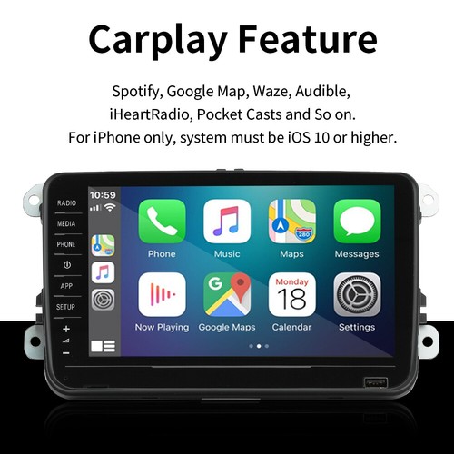 8" RCD330 Autoradio Stereo Carplay Android Auto RCD880 PRO Für VW Golf Tiguan CC - Bild 15 von 23