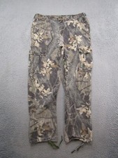 Vintage 90s Mossy Oak Brand Camo Cargo Hunting Pants Men's Size 36x32 Read