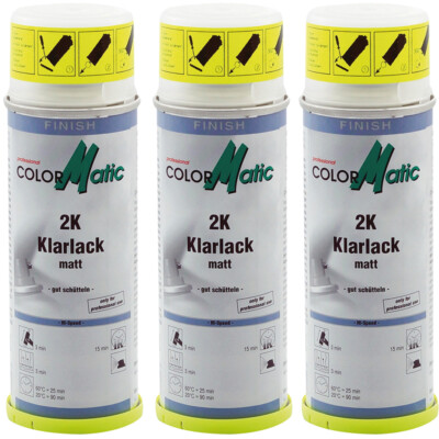 Colormatic 2K Hi-Speed Klarlack matt 3x 200ml kratzfest witterungsbeständig