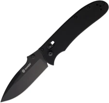 Ganzo Knives G704B Axis Lock Black G10 Folding 440C Stainless Pocket Knife 704B