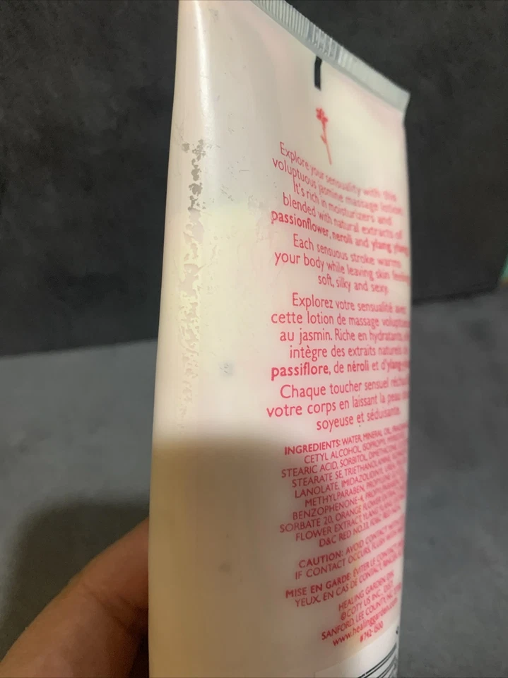 Loción de masaje sensual The Healing Garden Jasmine Therapy 7 oz/206 ml sin sellado Foto 4 de 4