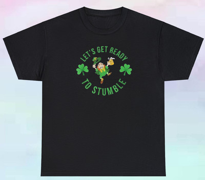 Men's Let's Get Ready To Stumble Shirt | Funny Leprechaun Beer Drinking | S-5XL