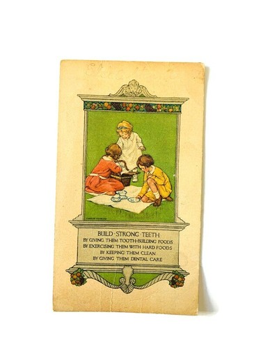 1920s Postum Cereal Health Product Battle Creek Michigan Strong Teeth Dentist