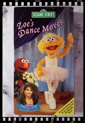 Sesame Street - Zoe's Dance Moves (VHS, 2003) Paula Abdul