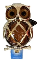 Bath & Body Works Wallflower Plug In Brown Gold Owl Fiber Optic Fall -NEW