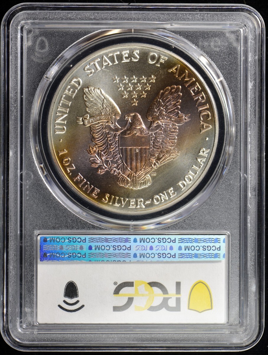 1987年 アメリカンイーグル銀貨 MS 68 美品】イーグル銀貨 1987年 - メルカリ