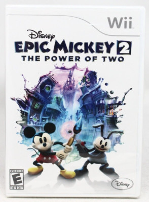 Disney Epic Mickey 2: The Power of Two (Nintendo Wii, 2012) - New - LD - See des