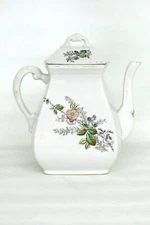 Bridgwood Son England Porcelaine Opaque Coffee Tea Pot 2240B