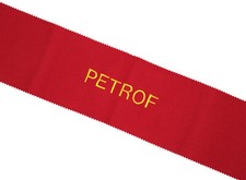 Petrof Copritasto Pianoforte - Cover Tastiera Ricamata in Feltro Rosso