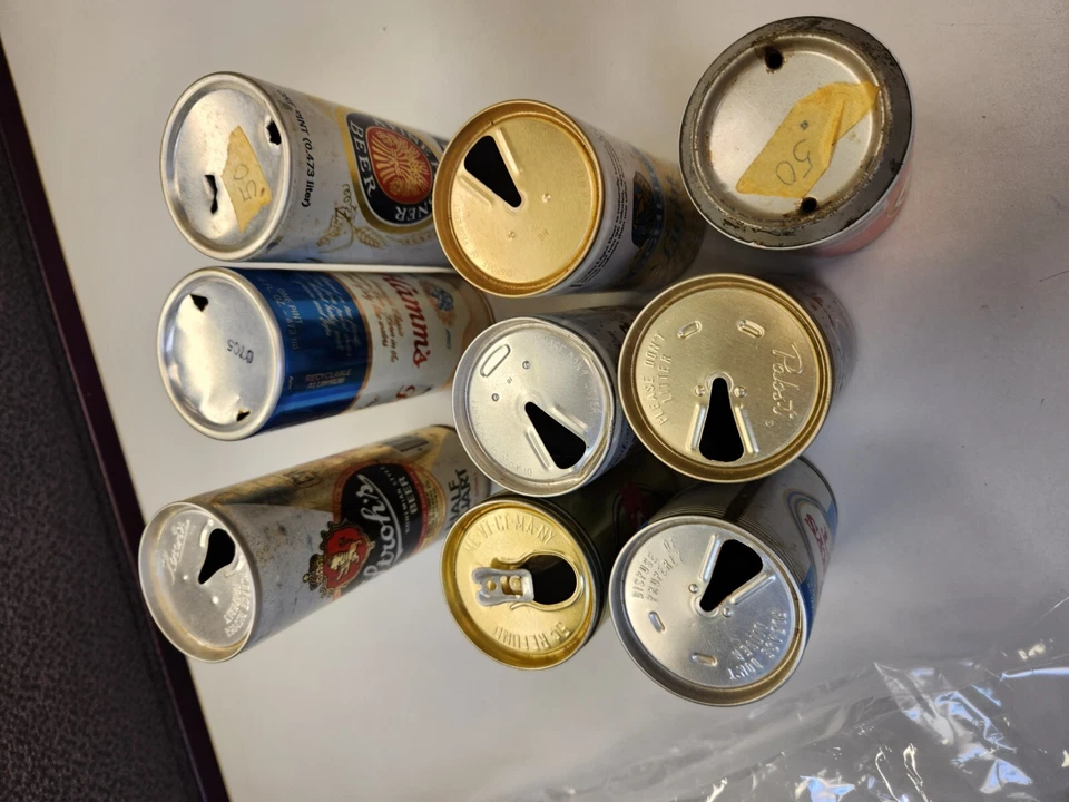 Lot Of 9 Vintage Metal Empty Beer Cans Pictured #pe40 - Image 4 of 4