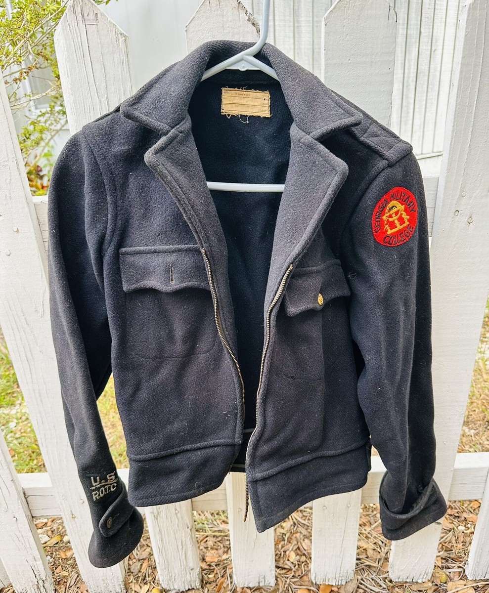 Vintage Peacoat Georgia Military College Men