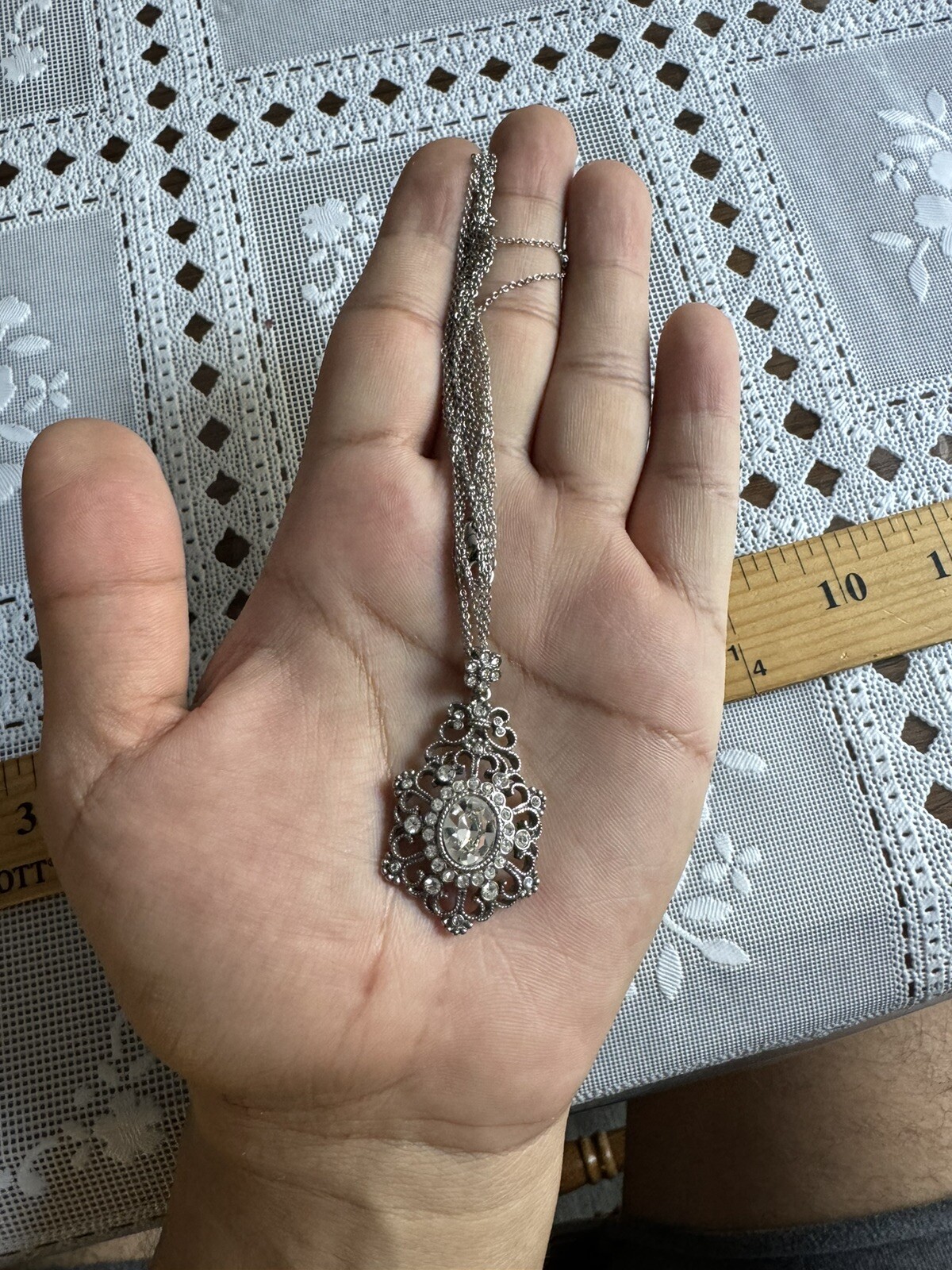 Cute signed MONET silver TONE Multi Cable Strand&… - image 2