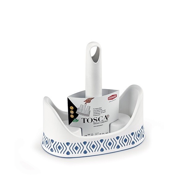 48909 STEFANPLAST PORTABICCHIERI TOSCA BIANCO/PALACE BLUE