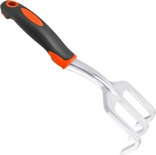 Hand Rake Garden Tool, Heavy Duty Hand Cultivators for Gardening