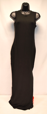 tencel jersey tank maxi dress Jersey Tank Maxi Dress with Pockets for Tall Women in Black XL / Extra Tall / Black