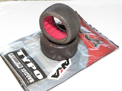 AKA 1:10 Buggy EVO TIRES TYPO Rear Super Soft w/ Red Insert 13120VR