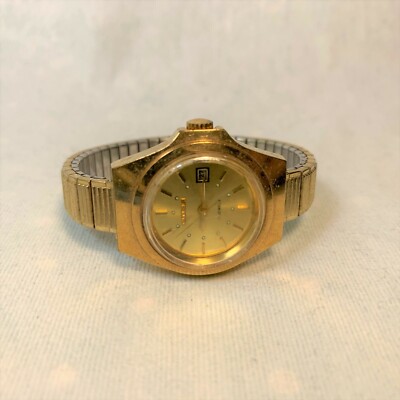 Vintage Ladies Citizen Wrist Watch Quartz Gold tone With  display picture 1