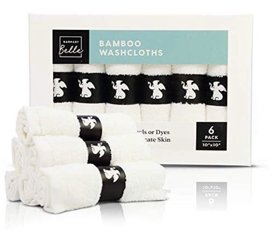Baby Washcloth Towels, Hypoallergenic made of Organic Bamboo