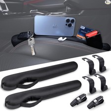 Car Seat Gap Filler 2 Pack, Gap Filler Organizer Between Seat and Console Black