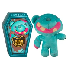 Deddy Bears Zombear Soft Toy 15cm with Coffin Plush Halloween Zombear