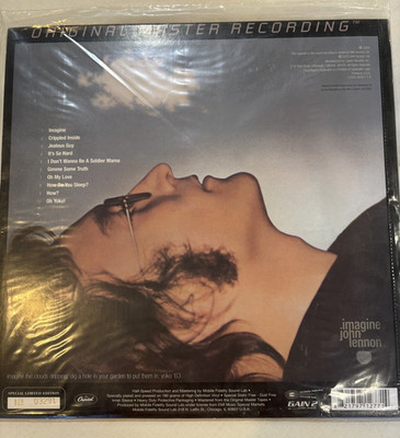 John Lennon IMAGINE MFSL 1-153 Original Master Recording LP Sealed #03291