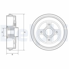 Tambour de frein Renault CLIO