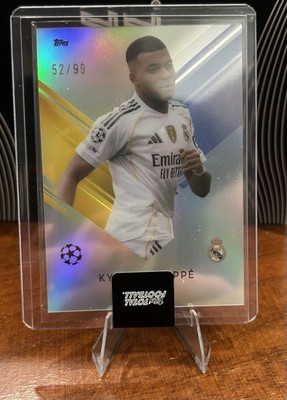 Topps Total Football Kylian Mbappe Chromium Base /99 Color Match Real Madrid