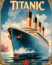Titanic  AI Generated 8x10 Photo