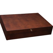 Reed & Barton Eureka Mahogany / Brown Flatware Storage Chest