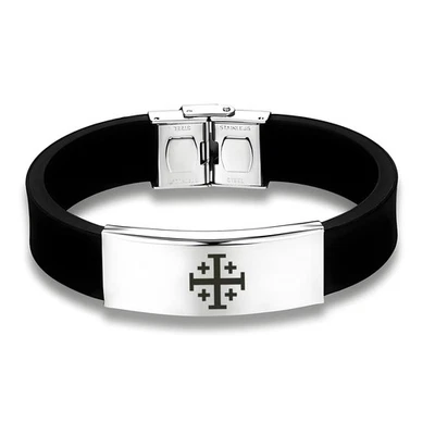 Heiliges Jerusalem Kreuzfahrer Kreuz Manschette Armband, Jerusalem Armband Schmuck Geschenke - Bild 1 von 4