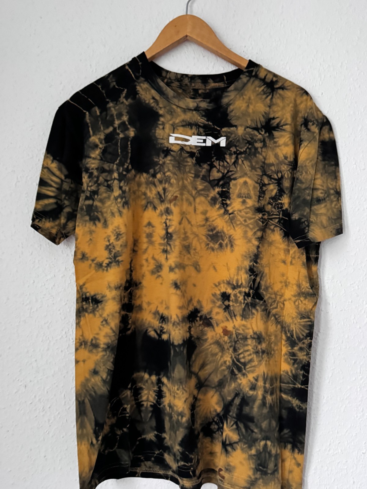 DEM Australia Bleach Wash Tie Dye T-Shirt - Size Large image 2
