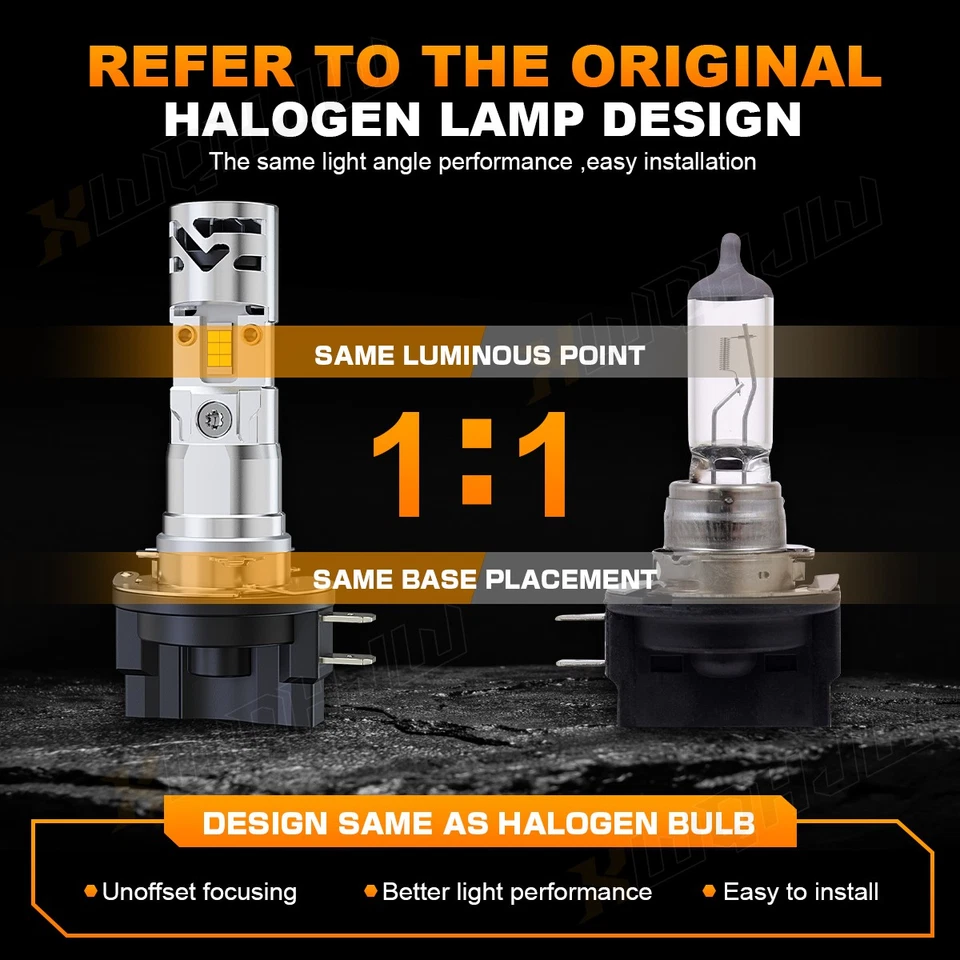 H11B Bombillas de faros LED HAZ BAJO para Kia Sportage 2011 2012 2013 2014 2015 2016 Foto 3 de 4