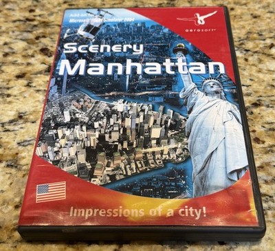 Scenery Manhattan Aerosoft Add On For Microsoft Flight Simulator 2004 PC CD
